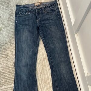 PAIGE Dark Blue Flare Jeans